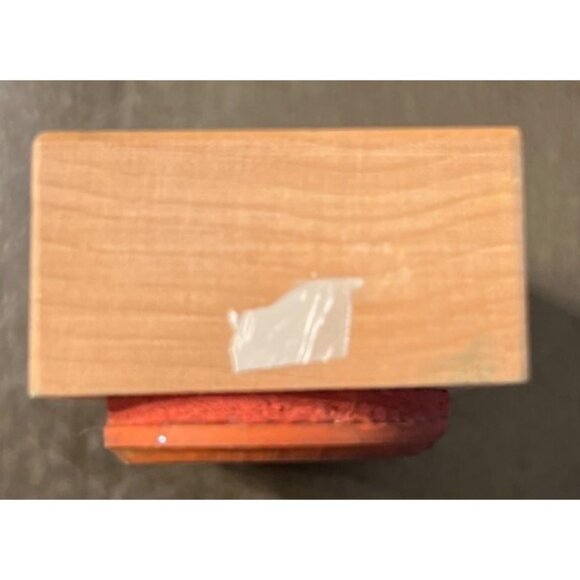 Vintage PSX 1988 Easter Egg Border 2 Wood Mounted Rubber Stamp E-573 - Picture 4 of 4